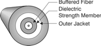 Cross-section of a Fiber Optic Cable
